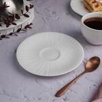 Блюдце d 15 см h2 см чайное для чашки арт. 81222586 Frost Marine White Moon P.L. [6]