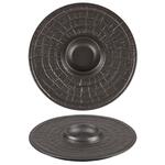 Блюдо круглое d 25 см c емкостью для соуса Black Raw Stellar P.L. Proff Cuisine [1]