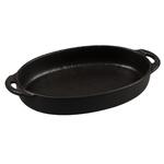 Блюдо овальное 22,5*15 см h4 см 500 мл с ручками Smooth Black Raw Stellar P.L. Proff Cuisine [1]