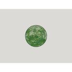 Тарелка RAK Porcelain Peppery круглая плоская 15 см, зеленый цвет