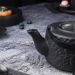 Чайник 750 мл d 12,5 см h9 см с ситом Black Raw Stellar P.L. Proff Cuisine [1]