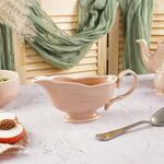Соусник 390 мл 18,5*8,2 см h9,5 см с ручкой фарфор Aristocrat Peach Tea Noble [1]