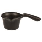 Соусник 100 мл d 7 см h5 см круглый с ручкой фарфор Smooth Black Raw Stellar P.L. Proff Cuisine [6]
