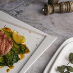 Тарелка 26,3*26,3 см h2 см квадратная смещенное дно Asymmetry белая фарфор P.L. Proff Cuisine [6]