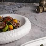 Блюдо овальное для подачи 22,5*18,5 см h5,5 см Organic белое фарфор P.L. Proff Cuisine [3]