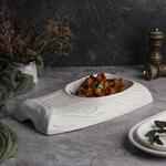 Блюдо прямоугольное 31*19,5 см h4,5 см 450 мл Oyster белое фарфор P.L. Proff Cuisine [3]