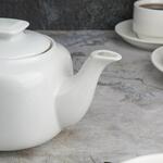 Чайник 500 мл d 11,8 см h11,4 см с фильтром белый фарфор P.L. Proff Cuisine [1]