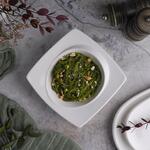 Салатник 185 мл 15*15 см h4,5 см с бортом Asymmetry белый фарфор NEW P.L. Proff Cuisine [6]
