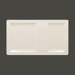 Тарелка прямоугольная 2-секционная RAK Porcelain Classic Gourmet 37*21 см