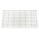 Форма для шоколада "Прямоугольник двойной" 30 ячеек 37*17*17 мм, поликарбонат, P.L. Prof