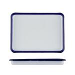 Блюдо прямоугольное 17*12,6*1,8 см 250 мл Blue Rim эмалированая сталь SUNNEX [1]
