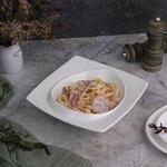 Салатник  400 мл 20*20 см h5,5 см с бортом Asymmetry белый фарфор NEW P.L. Proff Cuisine [3]