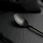 Ложка столовая 19,5 см матовая черный цвет Black Sapporo PVD P.L. - Davinci [12]
