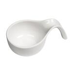 Соусник  80 мл 12*7,5 см h3,8 см Mini Mix круглый с ручкой белый фарфор P.L. Proff Cuisine [6] 