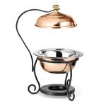 Чафиндиш (мармит) 3 л Copper круглый нерж. с медным покрытием на подставке P.L. Proff Cuisine
