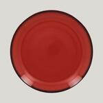 Тарелка круглая RAK Porcelain LEA Red 27 см (красный цвет)