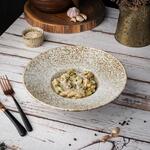 Тарелка глубокая 250 мл d 26,5 см h6,5 см для пасты/супа Brown Spider Silk P.L. Proff Cuisine [2]