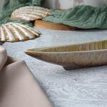 Блюдо овальное 44*5 см h4 см 200 мл для закусок Pearl Fish Sea Stone Frutti di Mare P.L. [4]