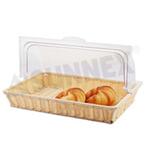Корзина для хлеба и выкладки 41,5*28 см h6,5 см с откидной Roll-top крышкой ротанг SUNNEX