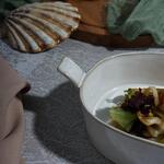 Блюдо овальное 25,5*13,5 см h5 см 700 мл Gray Oval Bucket с ручками Frutti di Mare P.L. [1]