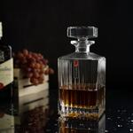 Графин  0,85 л штоф с крышкой Modern h21 см 10*10 см стекло P.L. - BarWare [1]