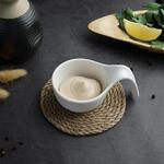 Соусник  80 мл 12*7,5 см h3,8 см Mini Mix круглый с ручкой белый фарфор P.L. Proff Cuisine [6] 