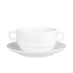 Бульонная пара 350 мл d 11,5 см h6 см белая фарфор Stackable P.L. Proff Cuisine [4]