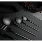Ложка чайная 14 см матовая черный цвет Black Sapporo PVD P.L. - Davinci [12]