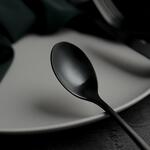 Ложка чайная 14,3 см матовая черный цвет PVD Alessi-Black P.L. [12]