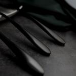 Ложка чайная 14,3 см матовая черный цвет PVD Alessi-Black P.L. [12]
