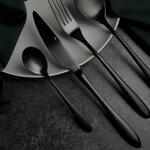 Ложка чайная 14,3 см матовая черный цвет PVD Alessi-Black P.L. [12]