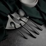 Ложка чайная 14,3 см матовая черный цвет PVD Alessi-Black P.L. [12]