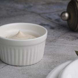 Соусник  30 мл d 5,6 см h3,3 см круглый Рамекин рельефный белый фарфор P.L. Proff Cuisine [16]
