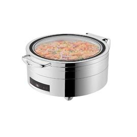 Мармит электрический 6,8 л круглый с откидной крышкой и окном с дисплеем d36 см "Roma" SUNNEX