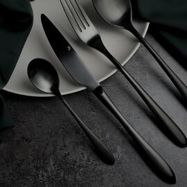 Нож столовый 23,5 см матовый черный PVD Alessi-Black P.L. [12]