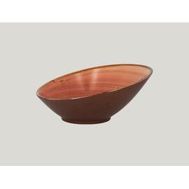 Ассиметричная тарелка RAK Porcelain Twirl Coral 1,6 л, 29*14 см