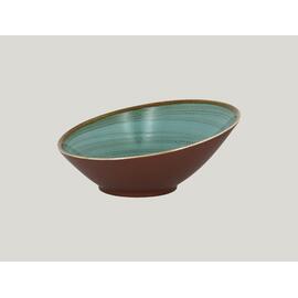 Ассиметричная тарелка RAK Porcelain Twirl Lagoon 1,6 л, 29*14 см