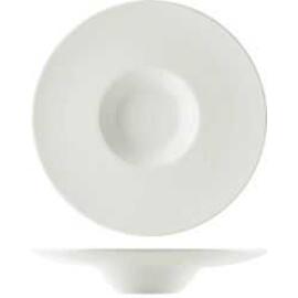 Тарелка глубокая 100 мл d 24 см для пасты белая фарфор P.L. Proff Cuisine [6]
