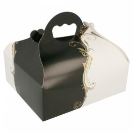 Коробка для выпечки с ручками 20*18*7 см, белая, картон, Garcia de PouИспания
