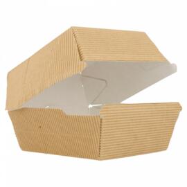 Коробка для бургера жиронепроницаемая рифленая, 14*12*8 см, 50 шт/уп, картон, Garcia de