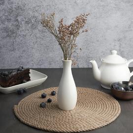 Ваза для цветов h14,3 см d 5,8 см белая фарфор Fine Plus Noble [1]