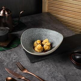 Салатник 900 мл 24,3*21,4 см h8 см глазурь Wave Up Glossy Stone Untouched Taiga P.L. [1]
