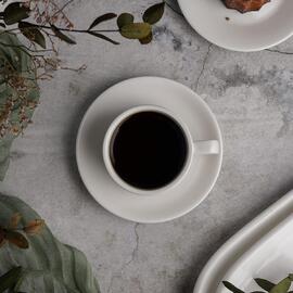 Кофейная пара 100 мл белая d 7,5 см h4,5 см фарфор Stackable P.L. Proff Cuisine [6]