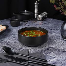 Салатник 500 мл d 15 см h5,5 см Smooth Black Raw Stellar P.L. Proff Cuisine [6]