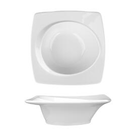 Салатник 400 мл 20*20 см h5,5 см с бортом Asymmetry белый фарфор NEW P.L. Proff Cuisine [3]