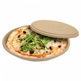 Коробка для пиццы Bionic 35,7*3,3 см, сахарный тростник, без крышки, Garcia de Pou (крыш