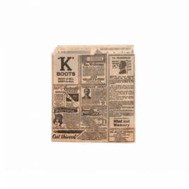 Конвертик для бургера "Газета", жиростойкий пергамент, 13*14 см, 1000 шт/уп, Garcia de P