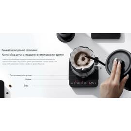 Весы кофейные портативные SMART SCALE 3.0 PRO (POUR-OVER) черные 0,3-2000гр батарея 2500mAH ZeroHero