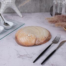 Салатник 365 мл 19*14,5 см h5 см Pearl Ammonite Shell Frutti di Mare P.L. [1]