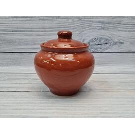 Горшок 750 мл d 13,8/10,5 см h13,5 см с крышкой "Стандарт" керамика ПГ [1]